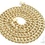 Miami Cuban Chain Hollow 14K Yellow Gold 22 Inches 9.5mm   64815 - Image 4