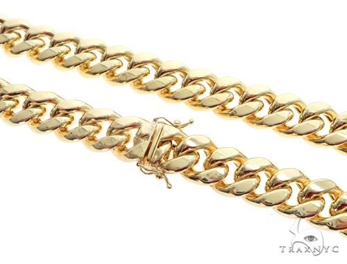 Miami Cuban Hollow 14K Yellow Gold 24 Inches 14.5mm 68389 - Image 2
