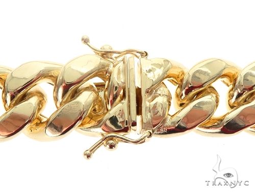Miami Cuban Hollow 14K Yellow Gold 24 Inches 14.5mm 68389 - Image 5