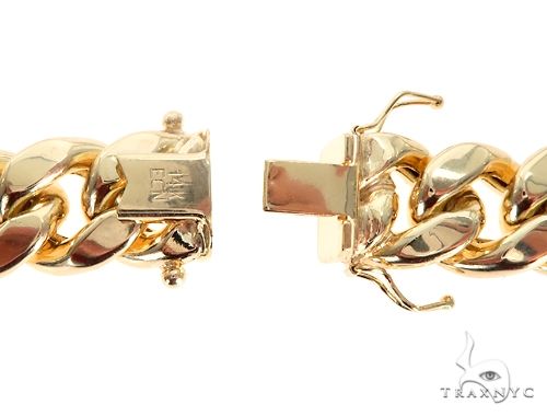 Miami Cuban Hollow 14K Yellow Gold 24 Inches 14.5mm 68389 - Image 7