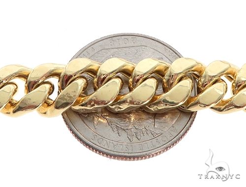 Miami Cuban Hollow 14K Yellow Gold 24 Inches 8.5mm 68396 - Image 3