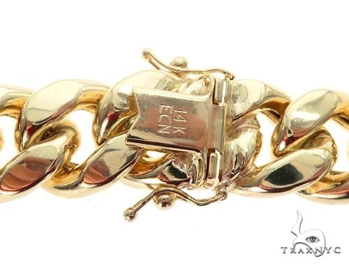 14K Yellow Gold Miami Cuban  Hollow 10.5mm 26 Inches  68394 - Image 3