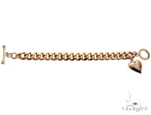 Miami Cuban Chain and Bracelet Set with Custom Locks and Heart Charms 64569 - Image 3