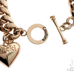 Miami Cuban Chain and Bracelet Set with Custom Locks and Heart Charms 64569 - Image 4