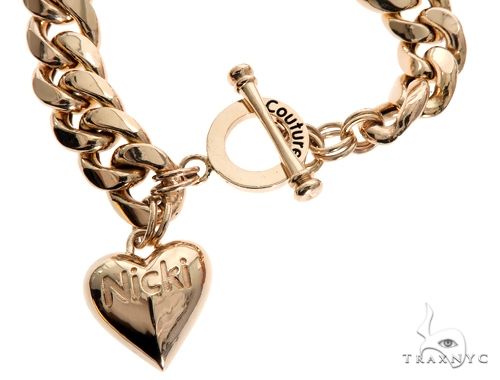 Miami Cuban Chain and Bracelet Set with Custom Locks and Heart Charms 64569 - Image 5