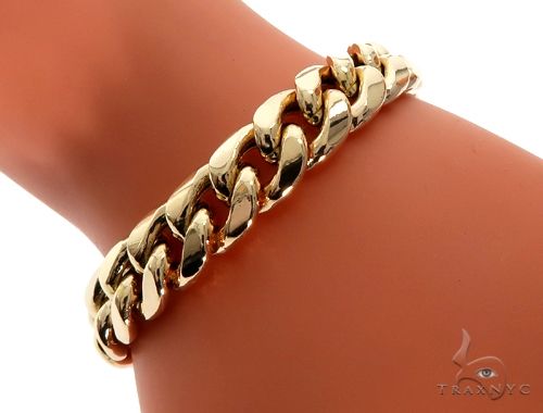 Miami Cuban Chain and Bracelet Set with Custom Locks and Heart Charms 64569 - Image 6