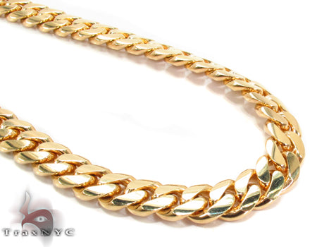 Miami Cuban Link Chain 26 Inches 11mm   32388 - Image 1