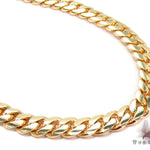 14k Yellow Gold Solid Miami Cuban Link Chain 26 Inches 7mm   32408 - Image 1