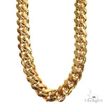 14k Yellow Gold Solid Miami Cuban  Link Chain 8mm 26 Inches    32403 - Image 1