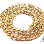 10k Yellow Gold Solid Miami Cuban Link Chain 30 Inches 15.5mm   63736 - Image 7