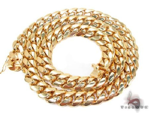 10k Yellow Gold Solid Miami Cuban Link Chain 30 Inches 15.5mm   63736 - Image 7