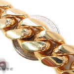 10k Yellow Gold Solid Miami Cuban Link Chain 30 Inches 15.5mm   63736 - Image 2