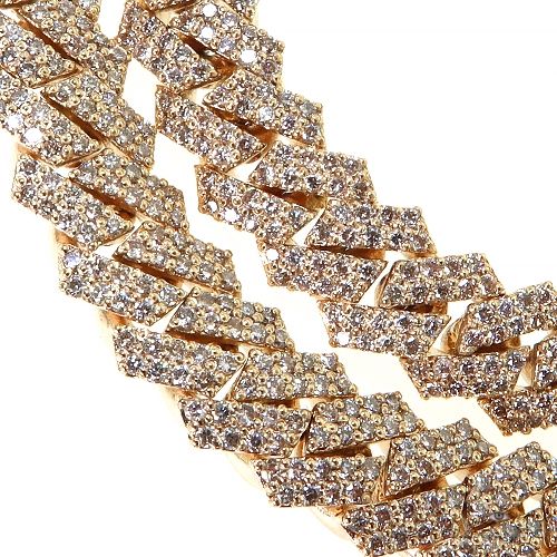 Miami Cuban Diamond Chain 69077 - Image 4