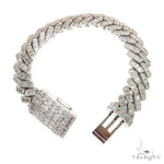 Miami Cuban Emerald Diamond Bracelet (Lab) 68615 - Image 2