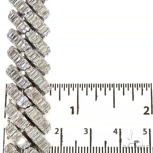 Miami Cuban Emerald Diamond Bracelet (Lab) 68615 - Image 6