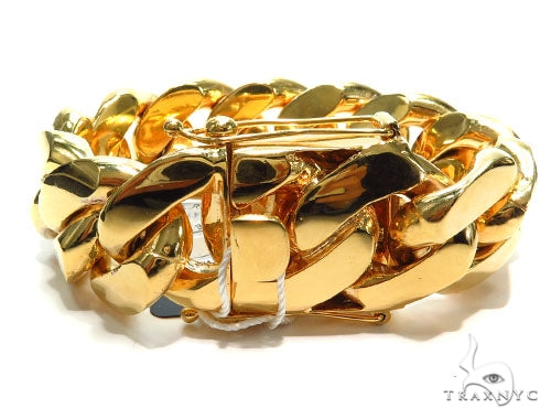 Miami Cuban Gold Bracelet 41126 - Image 2