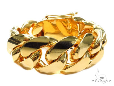 Miami Cuban Gold Bracelet 41127 - Image 1