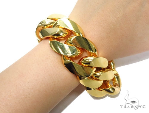 Miami Cuban Gold Bracelet 41127 - Image 5