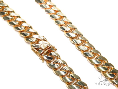 Miami Cuban Gold Chain 35 Inches 25mm   42379 - Image 1
