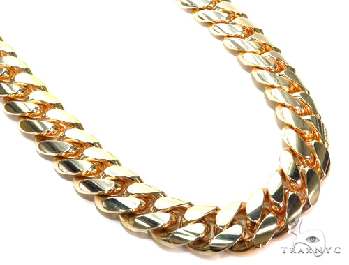 Miami Cuban Gold Chain 35 Inches 25mm   42379 - Image 2
