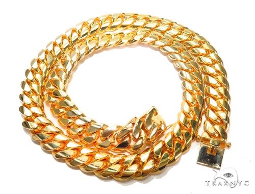 Miami Cuban Gold Chain 36 Inches 22mm   41962 - Image 3