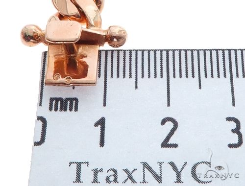 Miami Cuban Link 14K Rose Gold Bracelet 64619 - Image 6