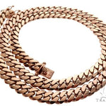 Miami Cuban Link 14K Rose Gold Chain 28 Inches 10mm   64620 - Image 4