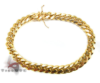 Miami Cuban Link Bracelet 7.5 Inches 10mm   32489 - Image 1