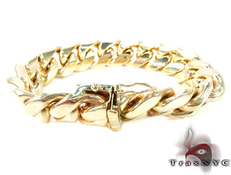 Miami Cuban Link Bracelet 9 Inches 14mm   32466 - Image 3