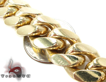 Miami Cuban Link Bracelet 9 Inches 15mm   32461 - Image 3