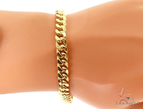 Miami Cuban Link Bracelet Hollow 8.5 Inches 7.3mm   64810 - Image 9