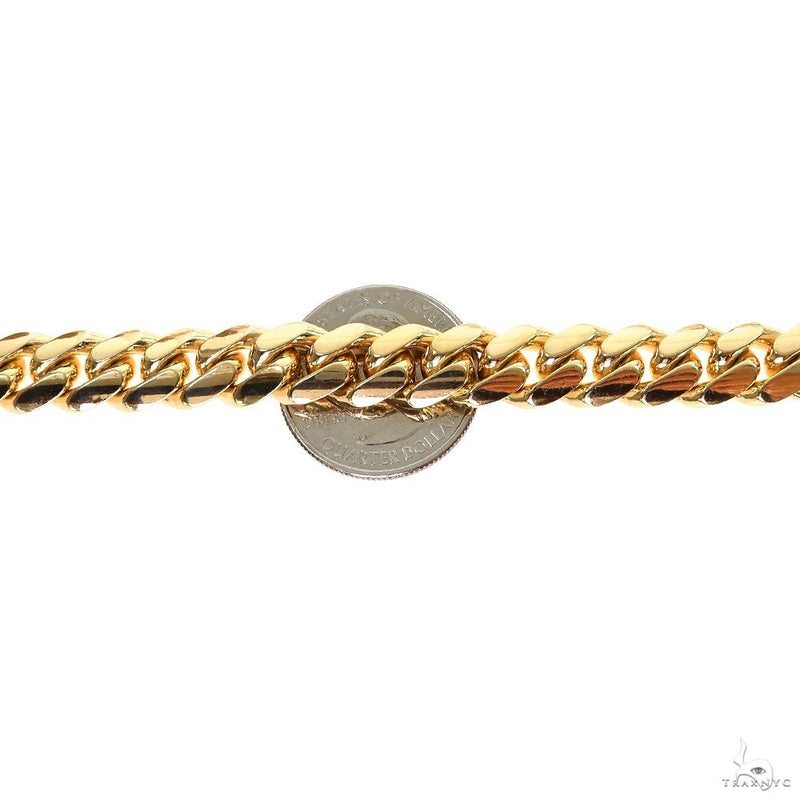 14k Yellow Gold Solid Miami Cuban Link Chain 24 Inches 10mm   32394 - Image 5
