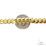 14k Yellow Gold Solid Miami Cuban Link Chain 28 Inches 9mm   32397 - Image 5