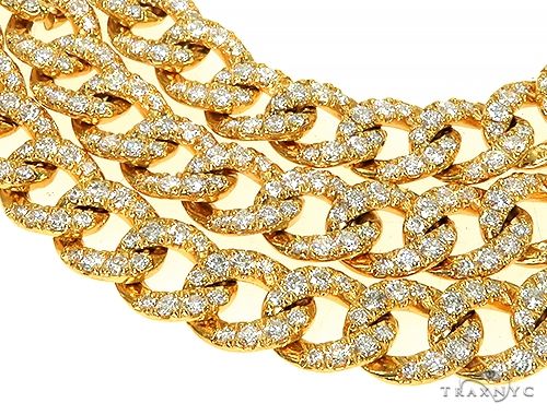 Cuban Curb Link Diamond Chain 24 Inches 8mm   66051 - Image 3