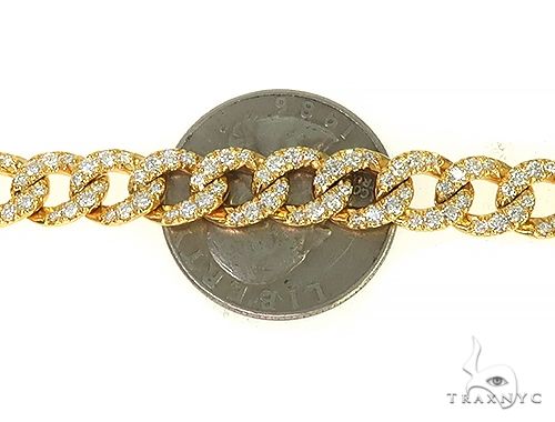 Cuban Curb Link Diamond Chain 24 Inches 8mm   66051 - Image 5
