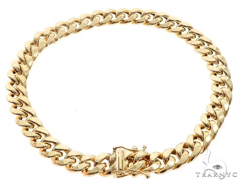 Miami Cuban Link Bracelet Hollow 8.5 Inches 7.5mm