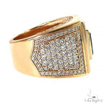 Millennium Cut Blue Topaz Diamond Ring 69235 - Image 3