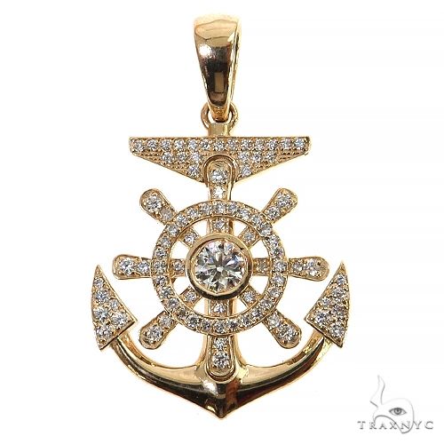 Mini Anchor Diamond Pendant 68220 - Image 1
