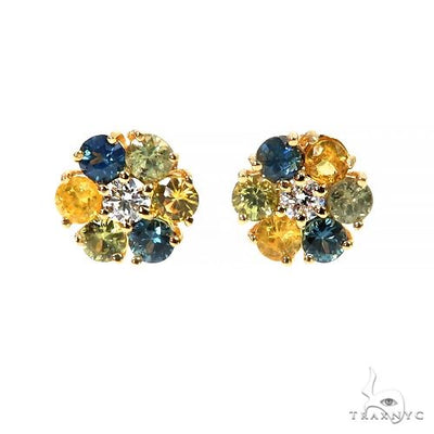 Sapphire Meadow Flower Studs -Mini 67429 - Image 1