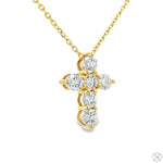 Mini Diamond Cross Necklace 70748 - Image 2