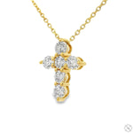 Mini Diamond Cross Necklace 70748 - Image 3