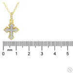 Mini Diamond Cross Pendant Set 70873 - Image 5