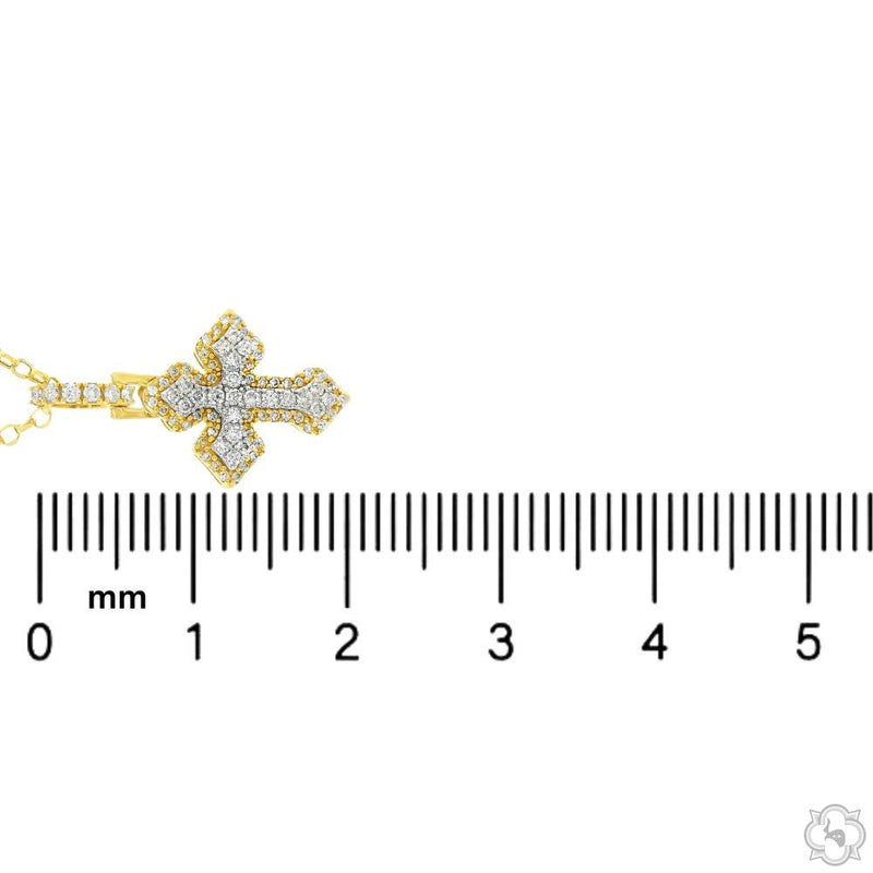 Mini Diamond Cross Pendant Set 70873 - Image 6