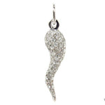 Mini Diamond Italian Horn Pendant 30609 - Image 1