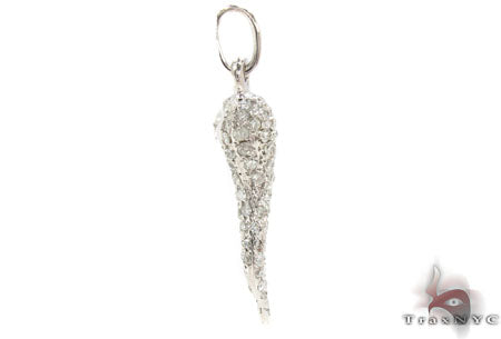 Mini Diamond Italian Horn Pendant 30609 - Image 4