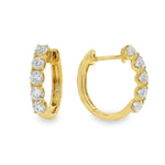 Mini Diamond Huggie Hoops 70698 - Image 2