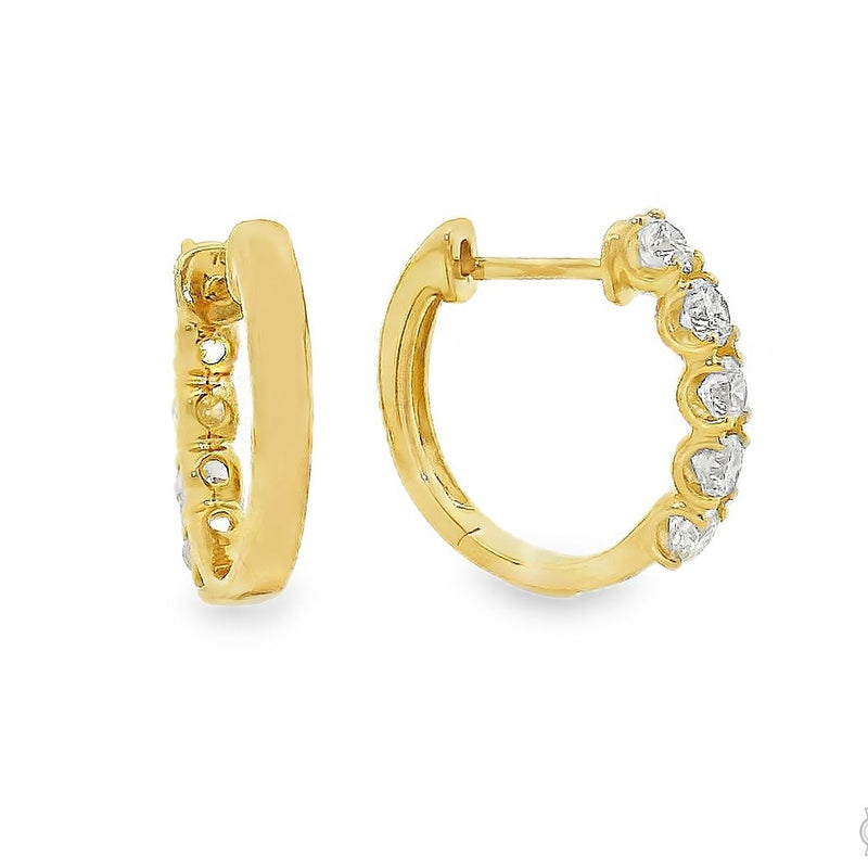 Mini Diamond Huggie Hoops 70698 - Image 3