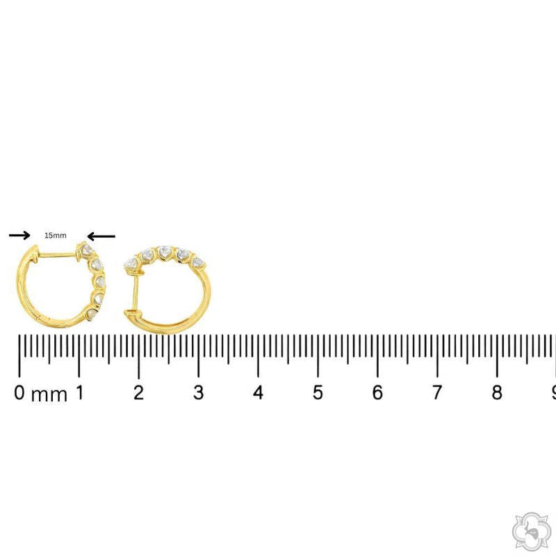 Mini Diamond Huggie Hoops 70698 - Image 4