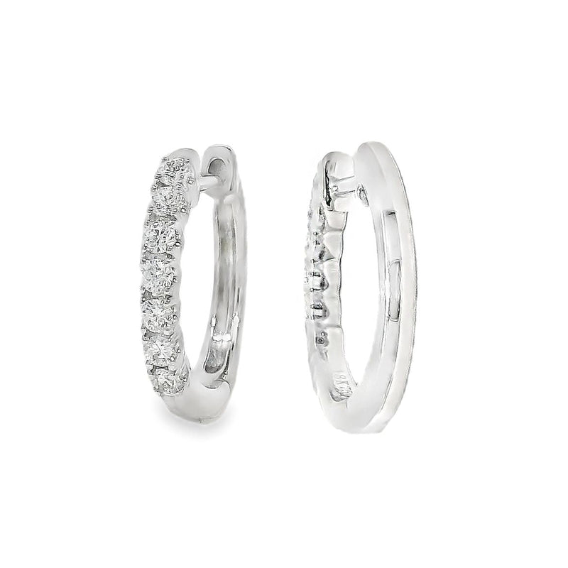 Mini Diamond Huggie Hoops 70705 - Image 3