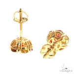 Mini Fire Sapphire Flower Earrings 66899 - Image 3